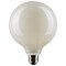 6Pk - Satco 8w G40 Globe Filament LED 4000K E26 Base White Dimmable - 100w equiv